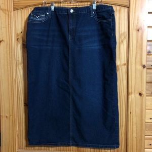 NWOT long jean skirt
